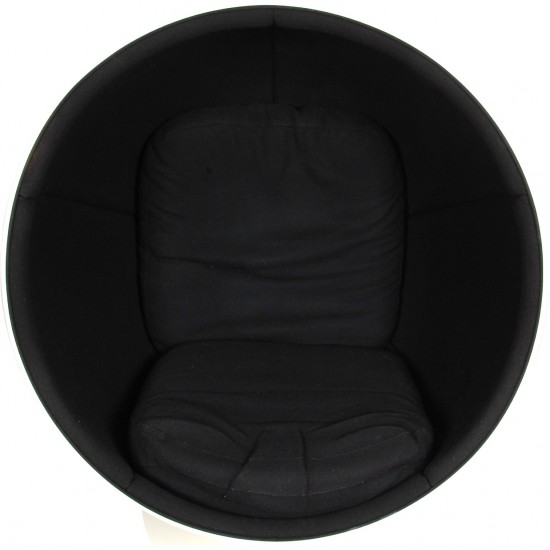 Eero Aarino Ball chair in black fabric