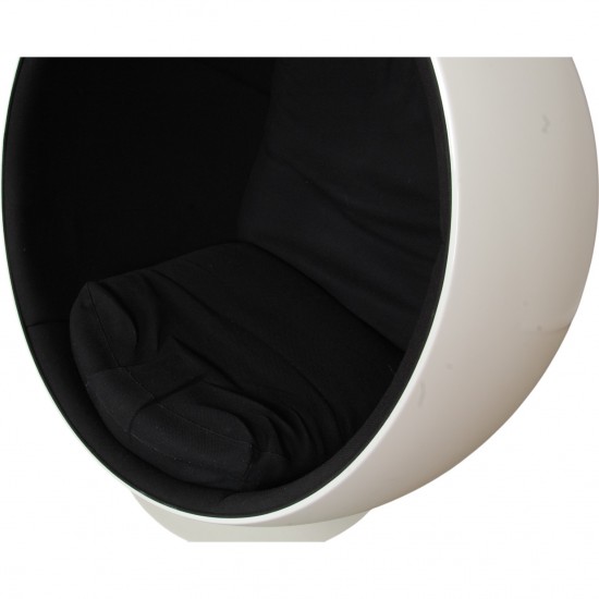 Eero Aarino Ball chair in black fabric