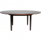 Dyrlund Circulare Flip-Flap Dining table of Rosewood