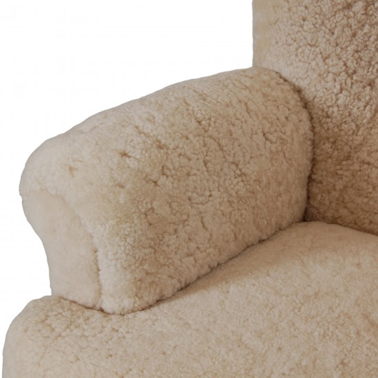 Danish Lounge chair in wool