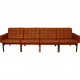 Ole Gjerløv-Knudsen 4-personers modulin sofa i cognac læder