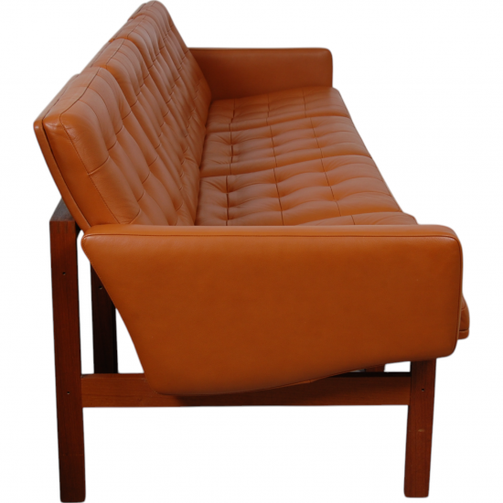 Ole Gjerløv-Knudsen 4-personers modulin sofa i cognac læder