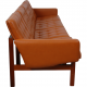 Ole Gjerløv-Knudsen 4-personers modulin sofa i cognac læder