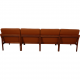 Ole Gjerløv-Knudsen 4-personers modulin sofa i cognac læder
