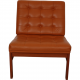Ole Gjerløv-Knudsen 4-personers modulin sofa i cognac læder