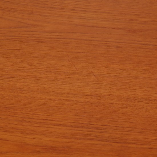 Desk of teak with 4 drawers