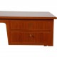 Desk of teak with 4 drawers