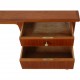 Desk of teak with 4 drawers