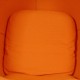 Eero Aarino Ball chair in Orange Hallingdal fabric