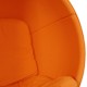 Eero Aarino Ball chair i Orange Hallingdal stof