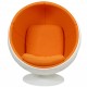 Eero Aarino Ball chair in Orange Hallingdal fabric