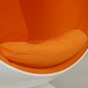 Eero Aarino Ball chair i Orange Hallingdal stof