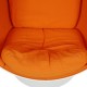 Eero Aarino Ball chair in Orange Hallingdal fabric