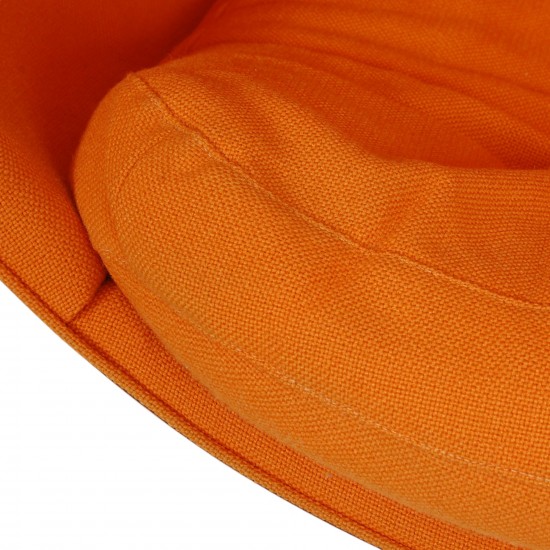 Eero Aarino Ball chair in Orange Hallingdal fabric