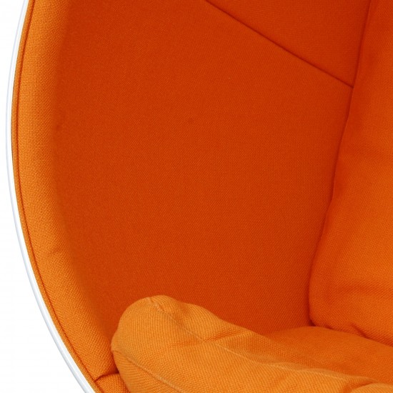 Eero Aarino Ball chair in Orange Hallingdal fabric