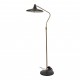 Danish Design Floorlamp with black shade and base H139cm