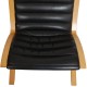 Hvidt og Mølgaard Ax lounge chair in black leather