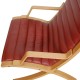 Hvidt og Mølgaard Ax loungechair in red leather 