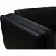 Illum Wikkelsø 3.seater V.11 sofa new reupholstered in black leather