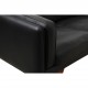 Illum Wikkelsø 3.seater V.11 sofa new reupholstered in black leather