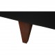 Illum Wikkelsø 3.seater V.11 sofa new reupholstered in black leather