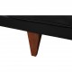Illum Wikkelsø 3.seater V.11 sofa new reupholstered in black leather