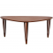 Triangular coffee table of teak