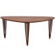 Triangular coffee table of teak