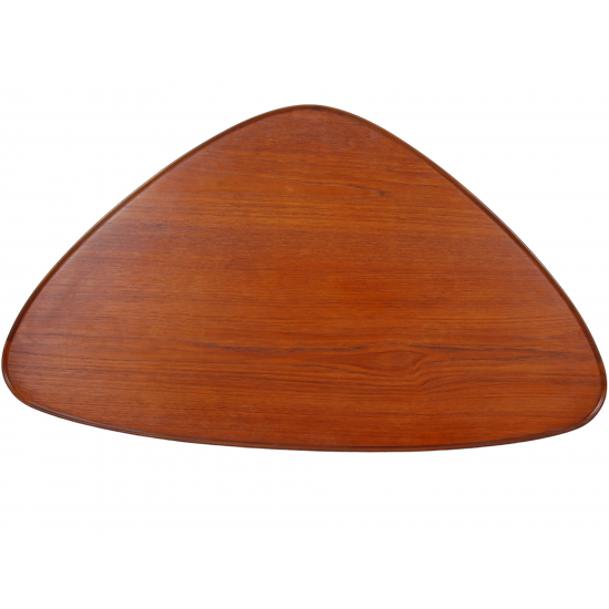 Triangular coffee table of teak