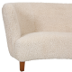 Næstved Møbelfabrik 2.seater sofa newly reupholstered in sheepskin