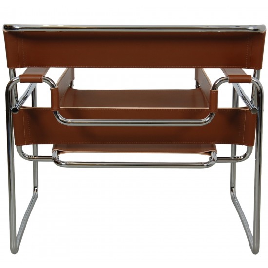 Michel Brauer Wasilly chair in cognac leather