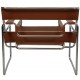 Michel Brauer Wasilly chair in cognac leather