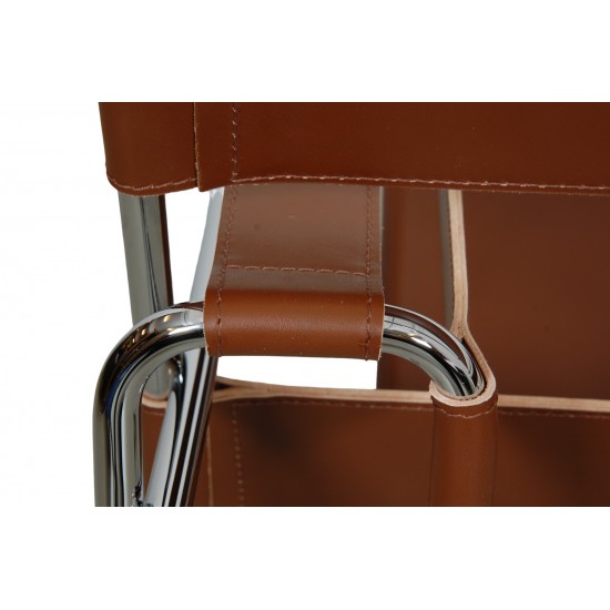 Michel Brauer Wasilly chair in cognac leather