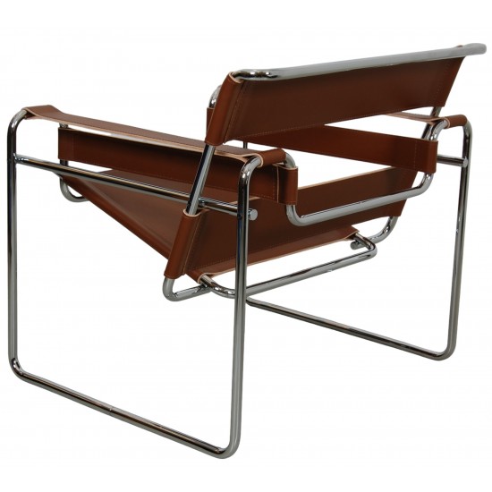 Michel Brauer Wasilly chair in cognac leather