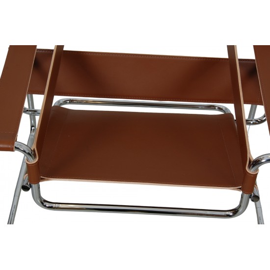 Michel Brauer Wasilly chair in cognac leather