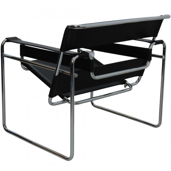 Michel Brauer Wasilly chair in black leather