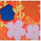 Andy Warhol, “Flowers” serigrafi i farver, 91×91, certifikat medfølger