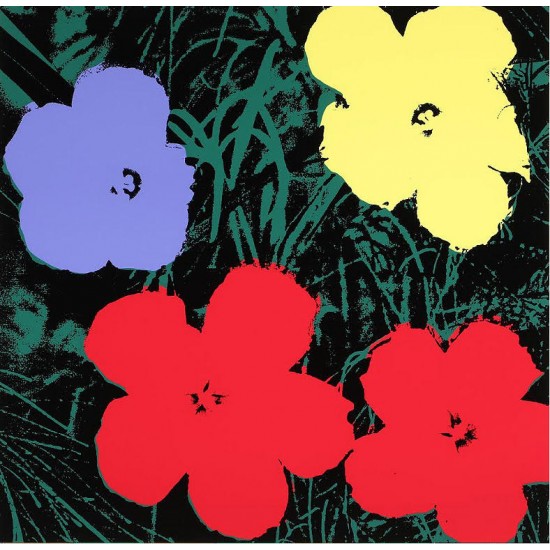 Andy Warhol 1928-1987 cd Flowers; Lithography (Set of all 10)