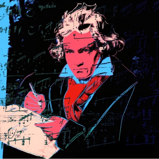 Andy Warhol "Beethoven" lithography 96x96cm