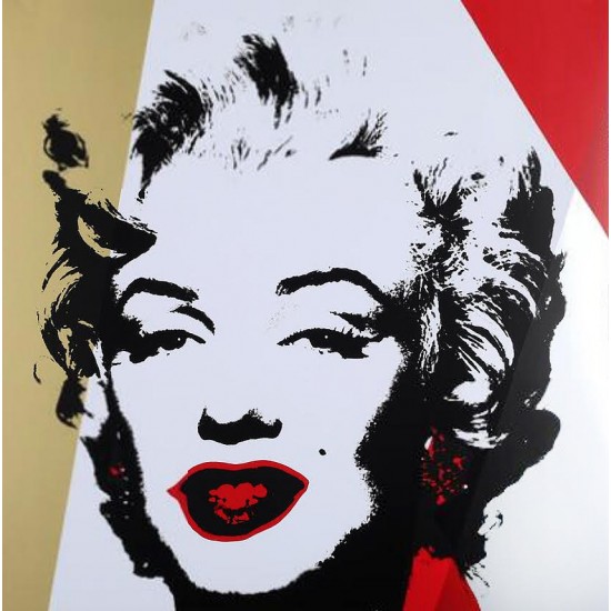 Andy Warhol, “Golden Marilyn” serigrafi i farver, 91×91, certifikat medfølger