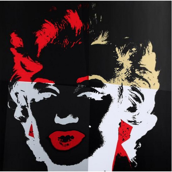 Andy Warhol, “Golden Marilyn” serigrafi i farver, 91×91, certifikat medfølger