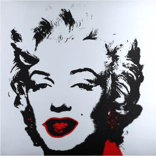 Andy Warhol, “Golden Marilyn” serigrafi i farver, 91×91, certifikat medfølger