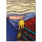 Andy Warhol "Skriget" af Edvard Munch i orange 89x63,5 cm