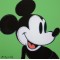 Andy Warhol "Mickey Mouse" grøn litografi, 60x60, tryksigneret