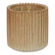 Arne Bang stentøj: Stentøjs cylinderformet brun vase, nummereret 129, H: 8,5