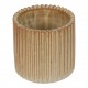 Arne Bang Stoneware: Cylinder shaped brown base, H: 8,5