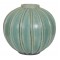 Arne Bang: Green Sphere shaped vase H: 13,3