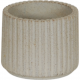 Arne Bang Stentøj beige vase med riflet design H: 5,5 
