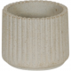 Arne Bang Stentøj beige vase med riflet design H: 5,5 