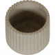 Arne Bang Stentøj beige vase med riflet design H: 5,5 